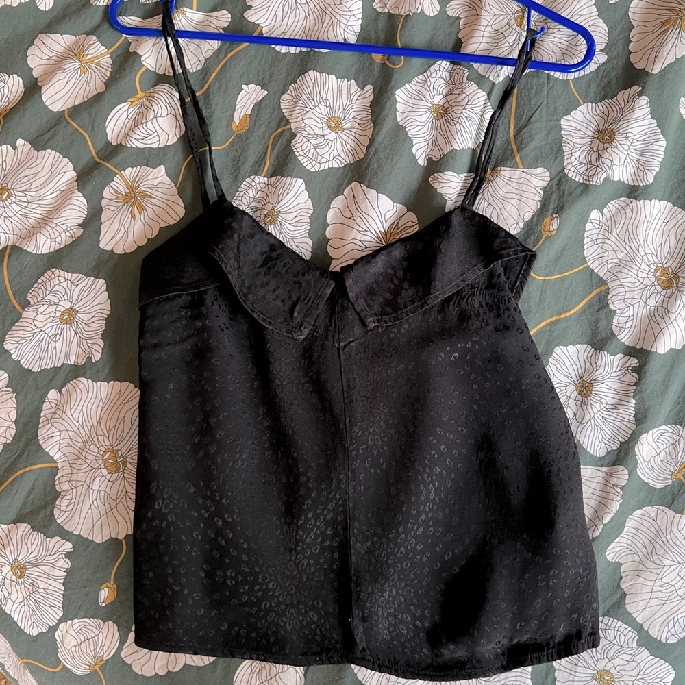 Lacausa Anthropologie black tank top. Size small. NWOT